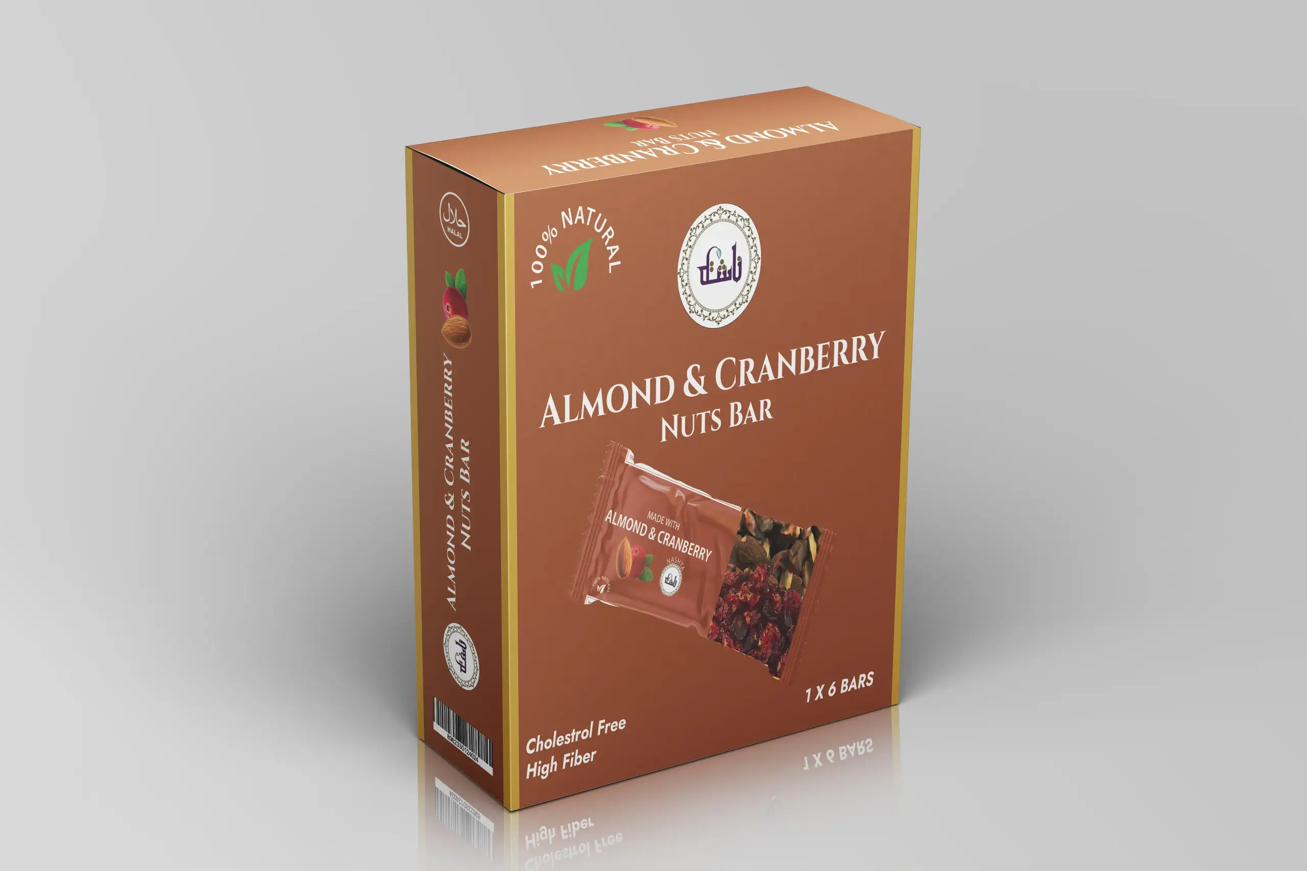 Almond & Cranberry Nuts Bar 1x6